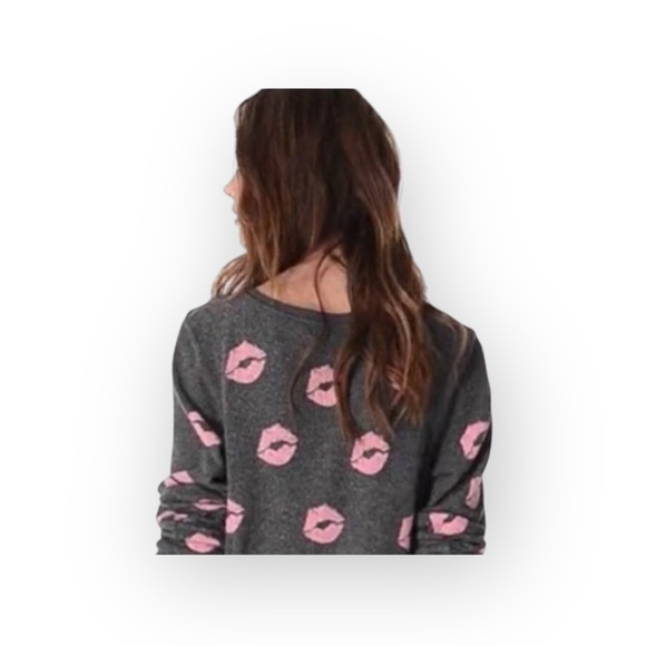 HTF: new Wildfox Couture ᪥ Covered in Kisses ᪥ Lips Roadtrip BBJ ᪥ Dirty Black - Picture 2 of 16